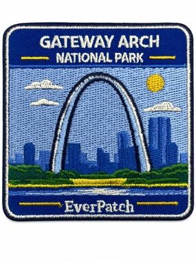 Gateway Arch National Park Patch – 3 Inch Iron On Embroidered Travel Patch